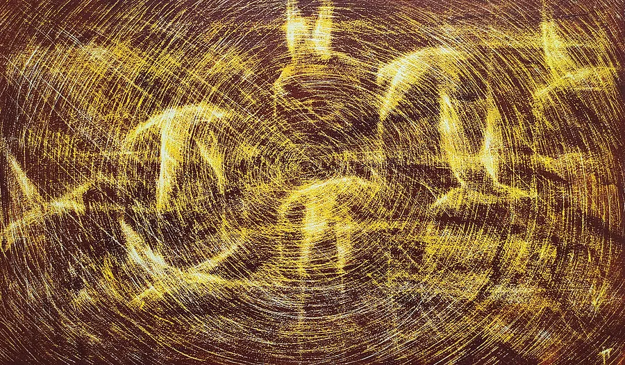 Image of Home by Halyna Ilkiv, size: 30*50 см, made of MDF, acrylic, varnish, Graphics medium, from Morshyn